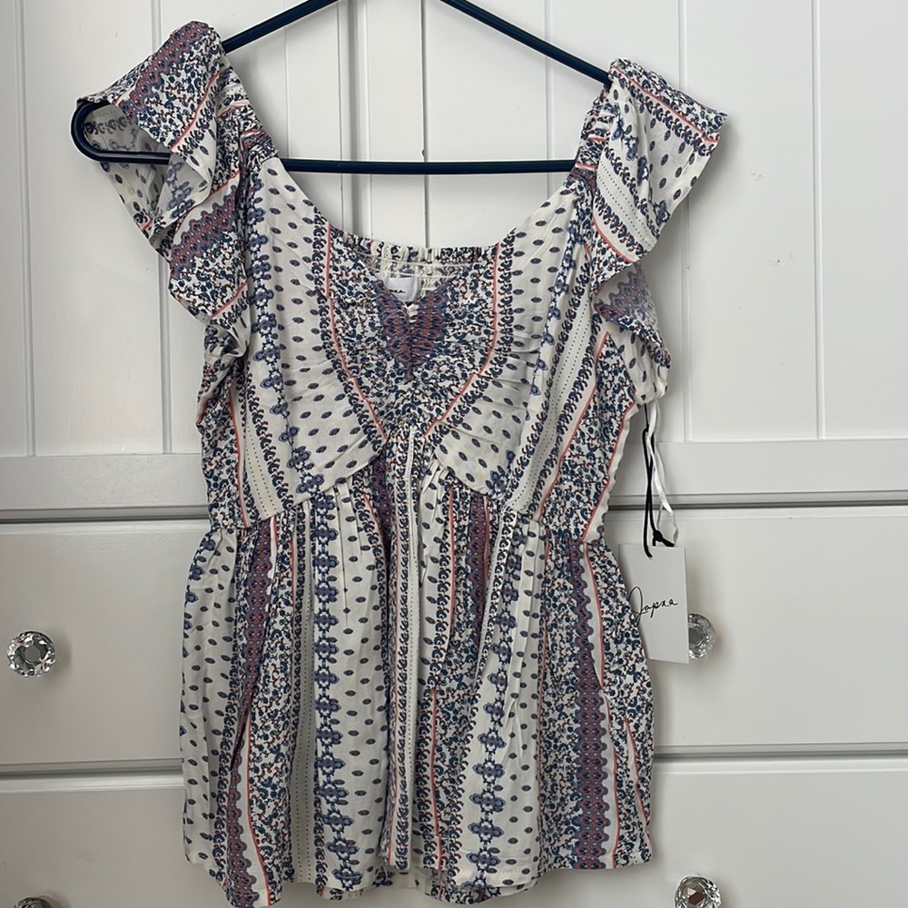 japra colorful tee, size xs, NWT